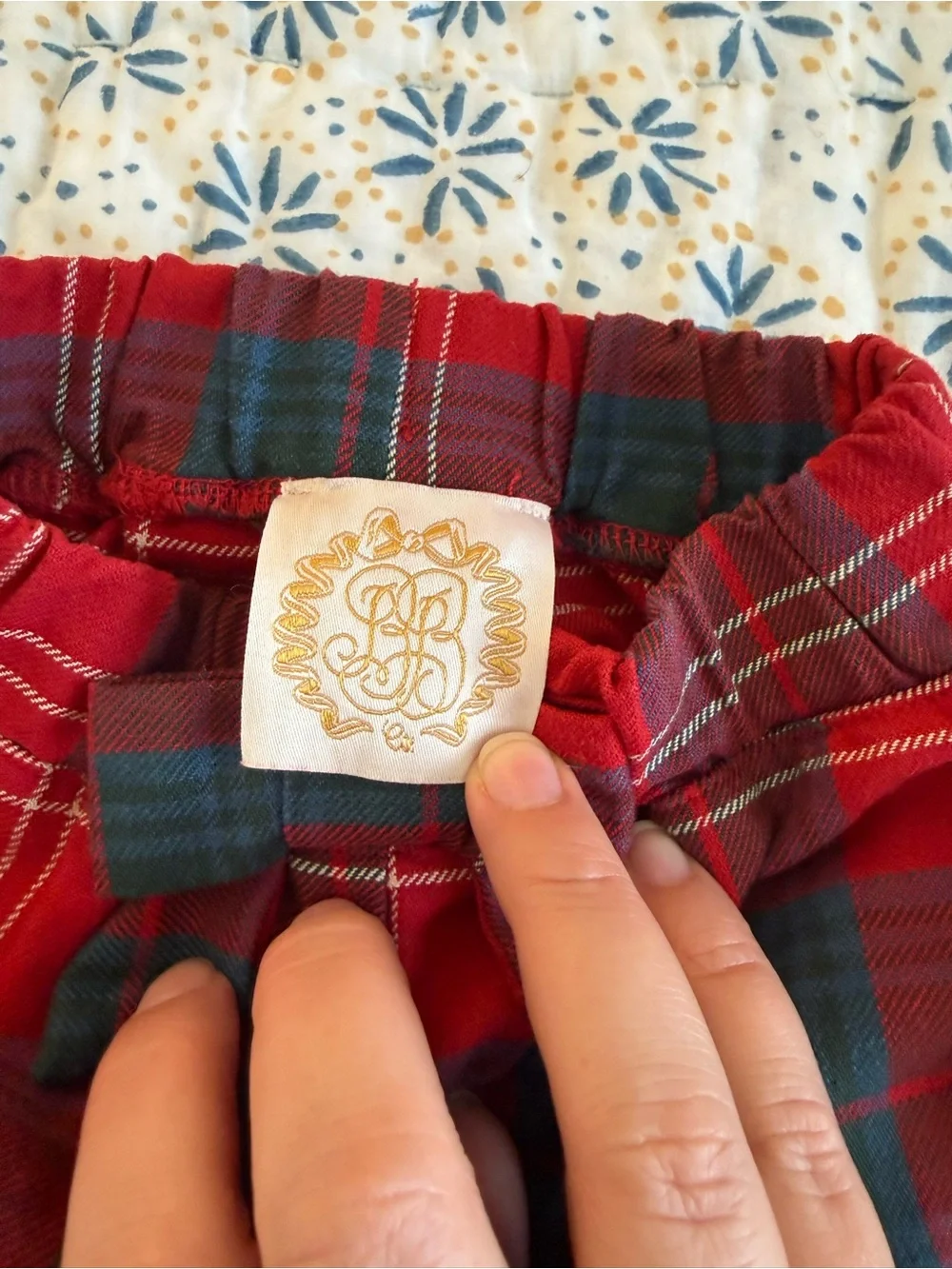 TBBC Red Plaid Elastic Waist Bloomers